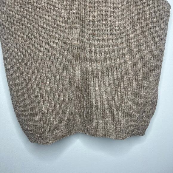 Vintage REI Brown Wool Sleeveless Zip-Up Cardigan Sweater Vest Mens M Ivy League - Picture 6 of 11